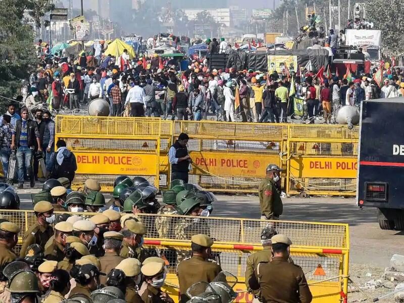 farmers protest in delhi