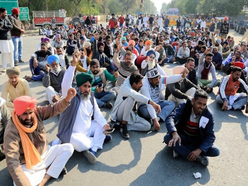 किसान आंदोलन protest farmers meeting at sindhu border