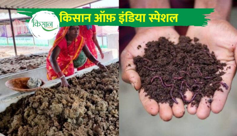 केंचुआ खाद वर्मीकम्पोस्ट कैसे तैयार करें earthworm compost kenchua khaad kaise tayaar karein