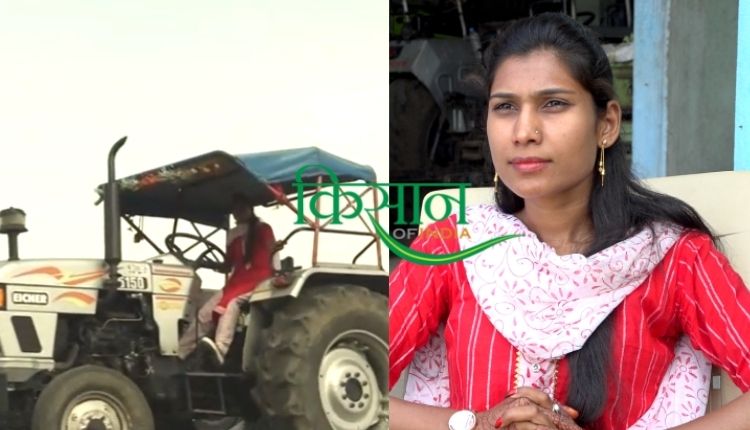 रीना नागर, भोपाल, मध्य प्रदेश madhya pradesh woman farmer tractor 
