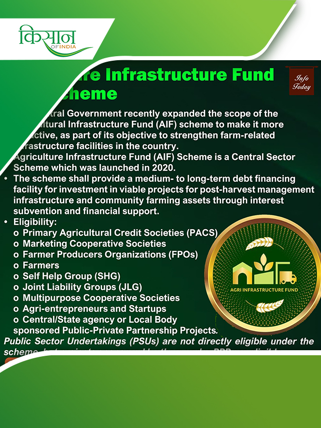 Agri Infra Fund  की जानें ख़ास बातें, कैसे करें अप्लाई ?