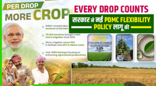 ‘Per Drop More Crop’ की नई नीति से जल संरक्षण को बढ़ावा और किसानों को मिलेगा दोगुना फ़ायदा