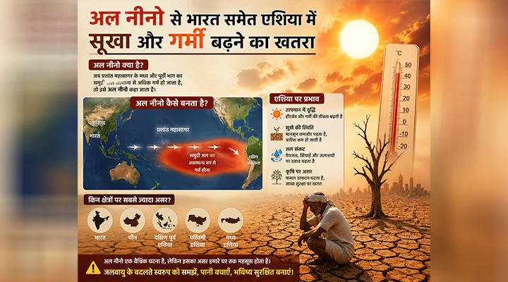 El Niño 2026: भारत-एशिया में होने जा रहा है ‘मौसम का बड़ा खेल’, दुनियाभर के मौसम वैज्ञानिकों की चेतावनी